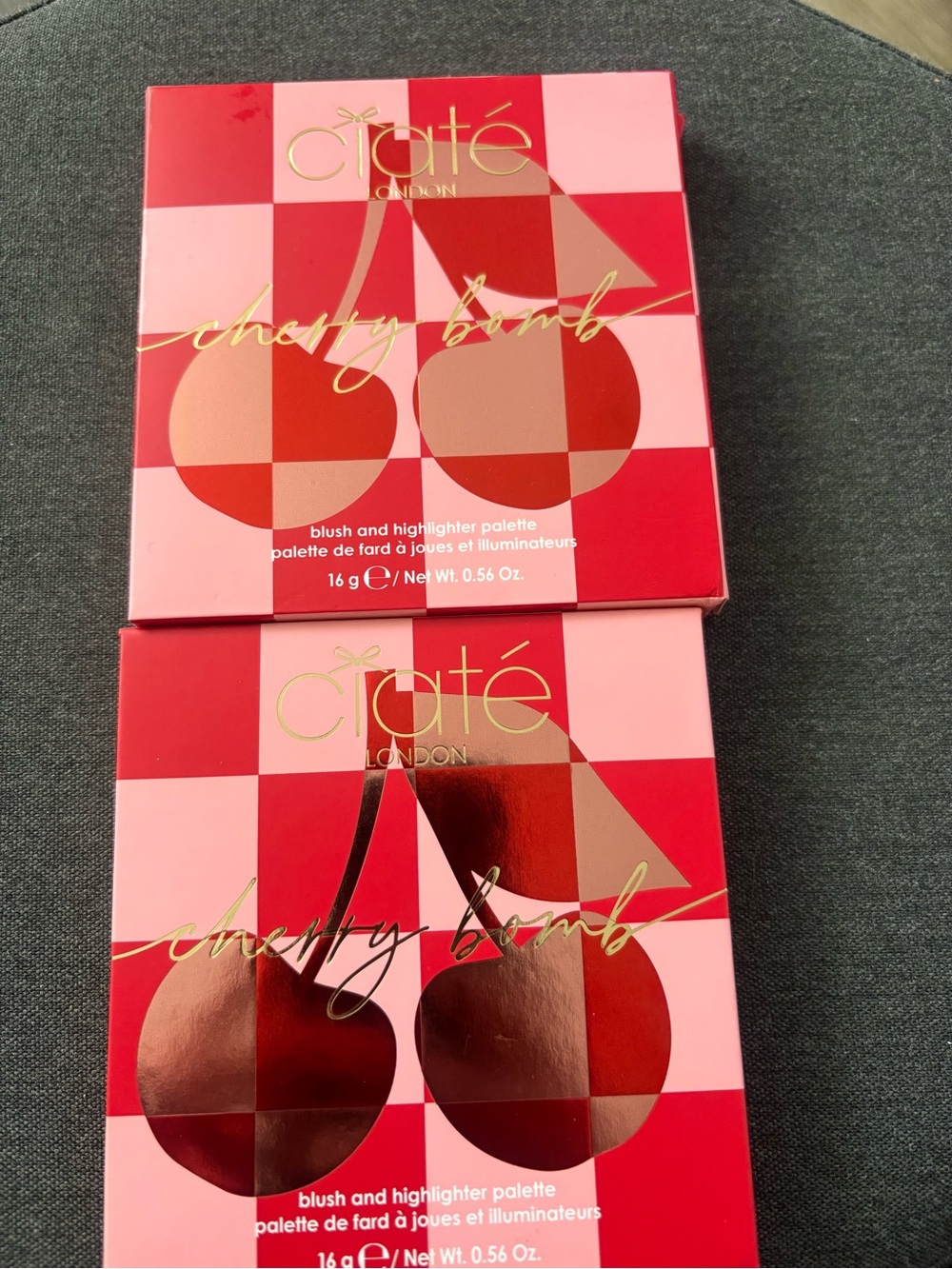 Ciaté London Cherry Bomb Blush & Highlighter Palette - Pink/Red
